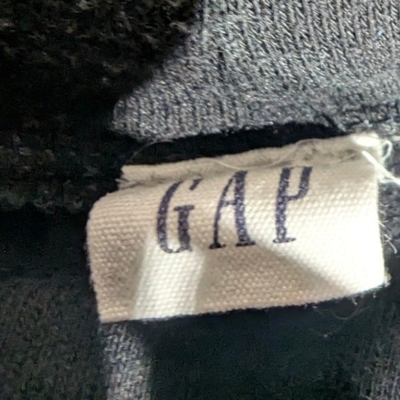 GAP Sweatshirt Dress – Women's L Black Long Sleeve Cowl Neck Drawstring - Picture 3 of 9